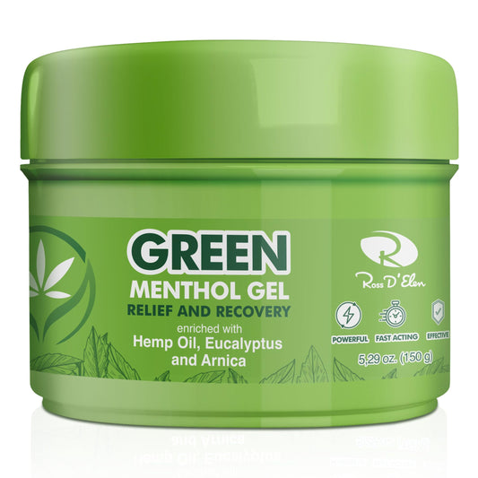 Ross D’Elen Green Menthol Relief and Recovery Gel Small