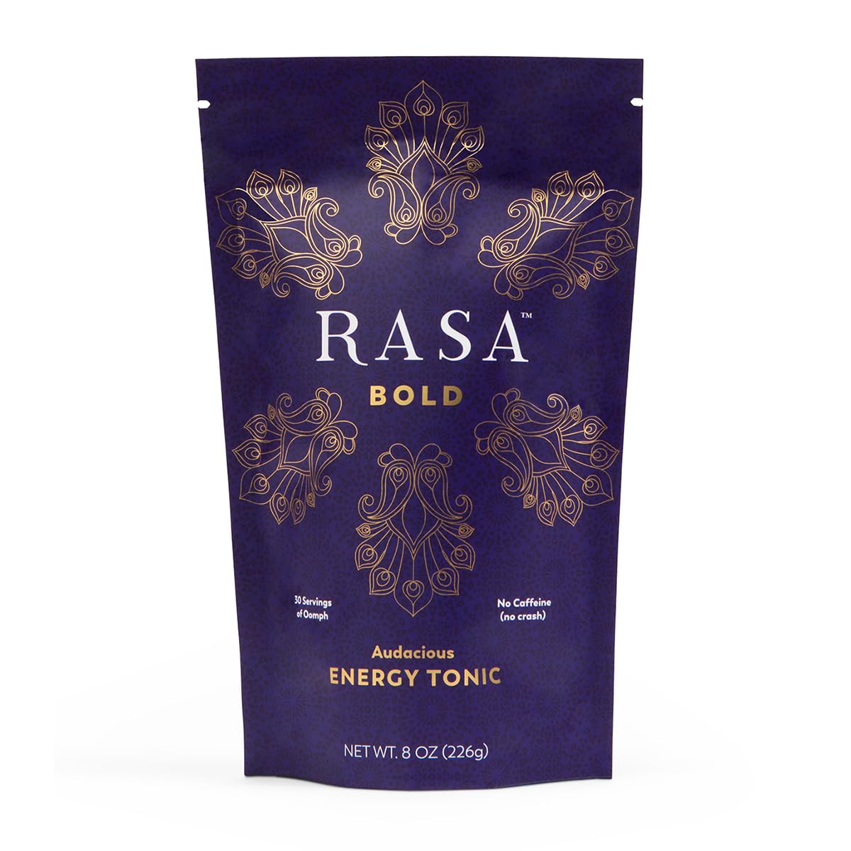 Rasa Bold – Adaptogenic Mushroom Coffee Alternative | Vegan Keto Whole 30 Ayurveda Wellness Tonic with Lions Mane Rhodiola +Cordyceps (8 oz / 30 Servings)
