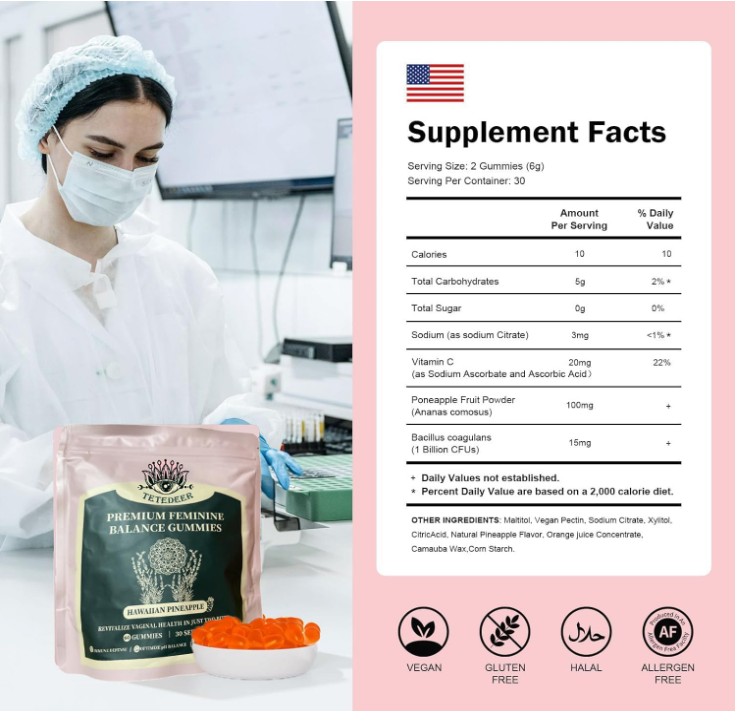 Vital Natural Nutrition Feminine pH Balance Gummies