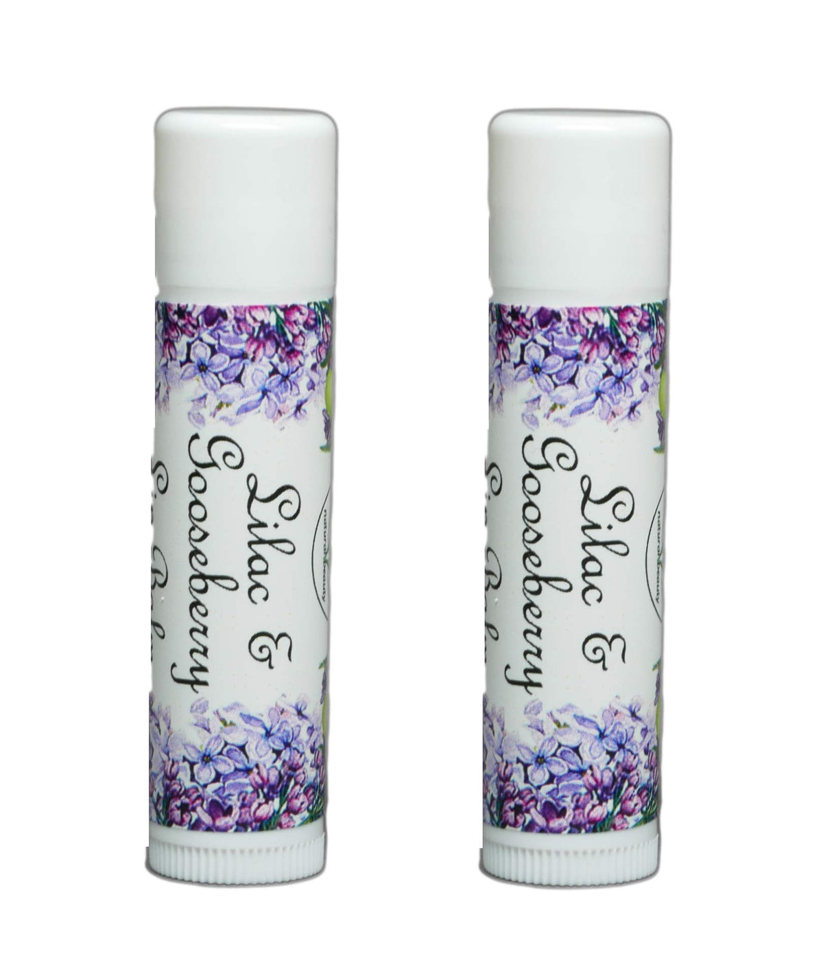 Lilac & Gooseberry Lip Balms | Set of 2 Balms | Moisturizing for Dry Chapped Lips | Yennefer Scent of a Sorceress by Bella Des Natural Beauty